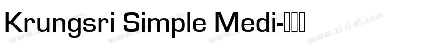 Krungsri Simple Medi字体转换